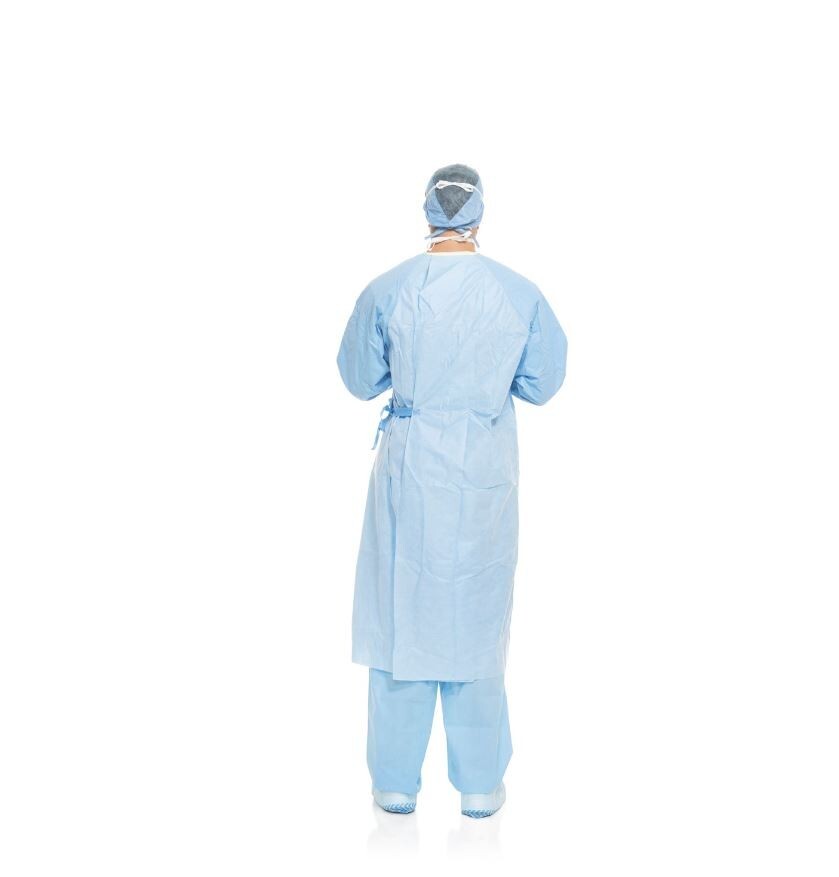 *1-Piece* Halyard Aero Blue Performance Surgical Gown AAMI Level 3 XX-Long 41735