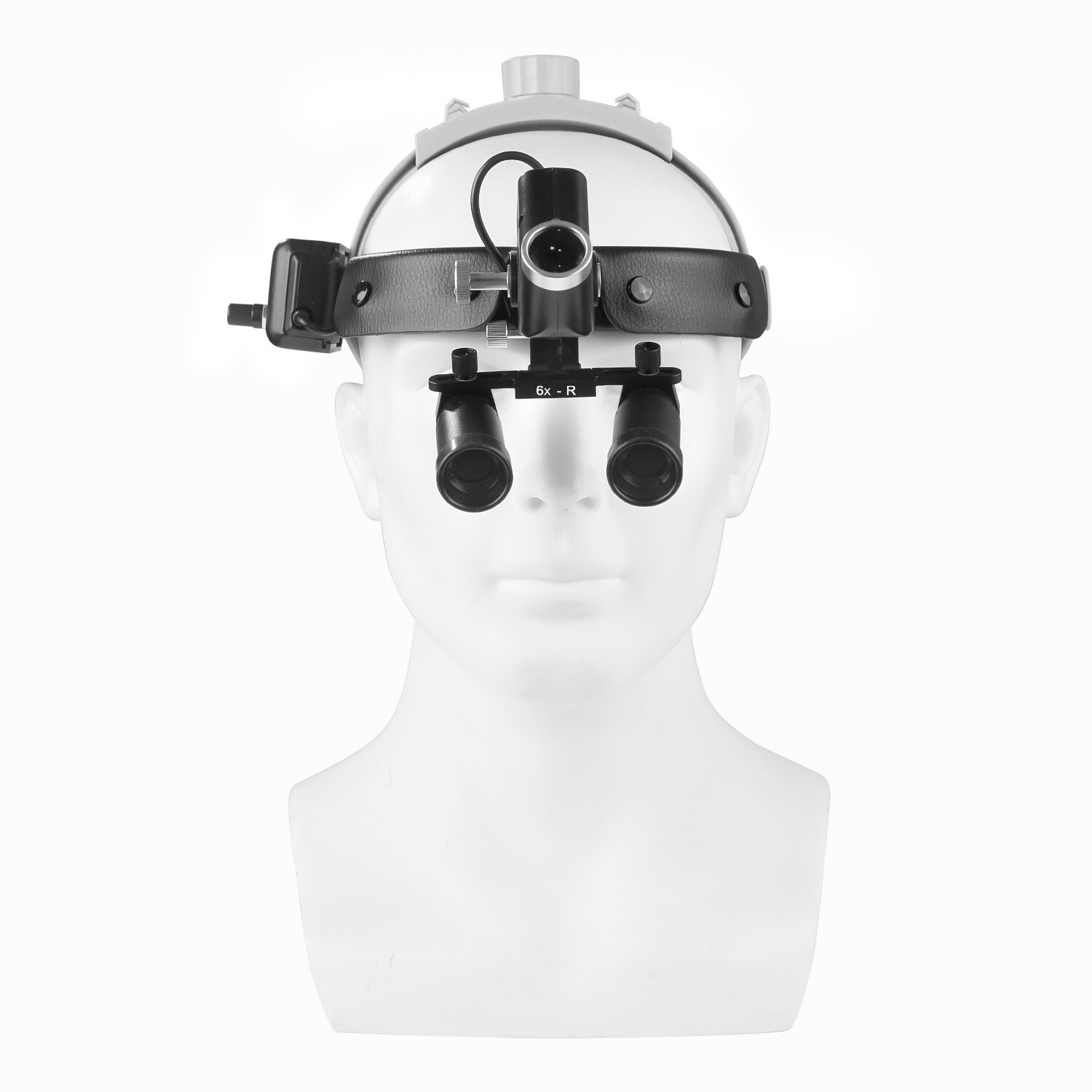 Dental Loupes Headlight 6X Magnifier Binoculars 5W LED High Spot Headlight US