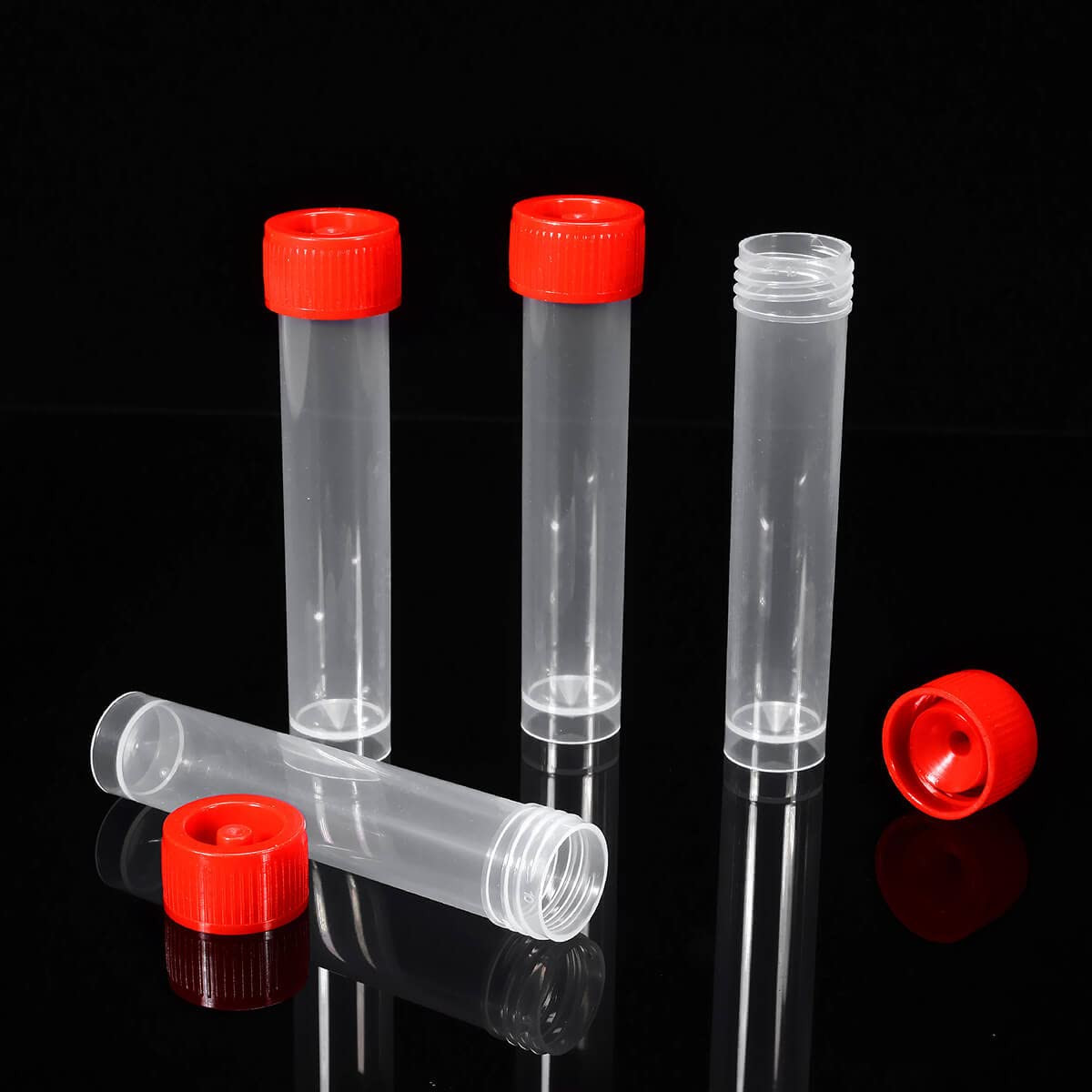 20ml Plastic Small Vials with Screw Caps Sample TubesPP Material Free from DN…