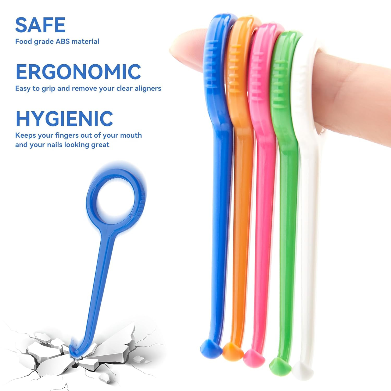 25PCS Aligner Remover Tool, 5 Colors Clear Aligner Removal Tool for Invisalign R