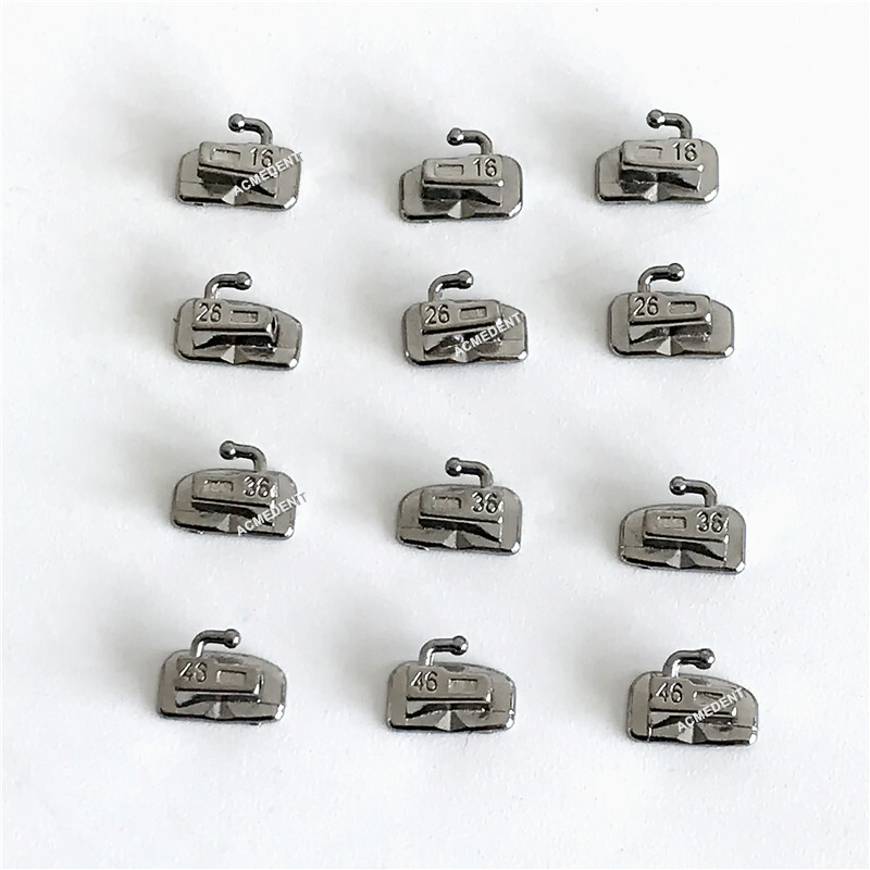 100Pcs Dental MIM Buccal Tubes Monoblock Single Tube 1st Roth 022 LL LR UR UL
