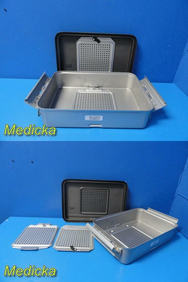 Genesis C.A.S.E Sterilization Container W/ Retention Plates 19″x12″x5″ ~ 23074