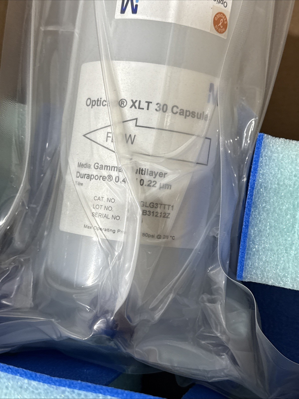 KHGLG3TTT1 Millipore Opticap XLT 30 Capsule Durapore 0.45/0.22 New