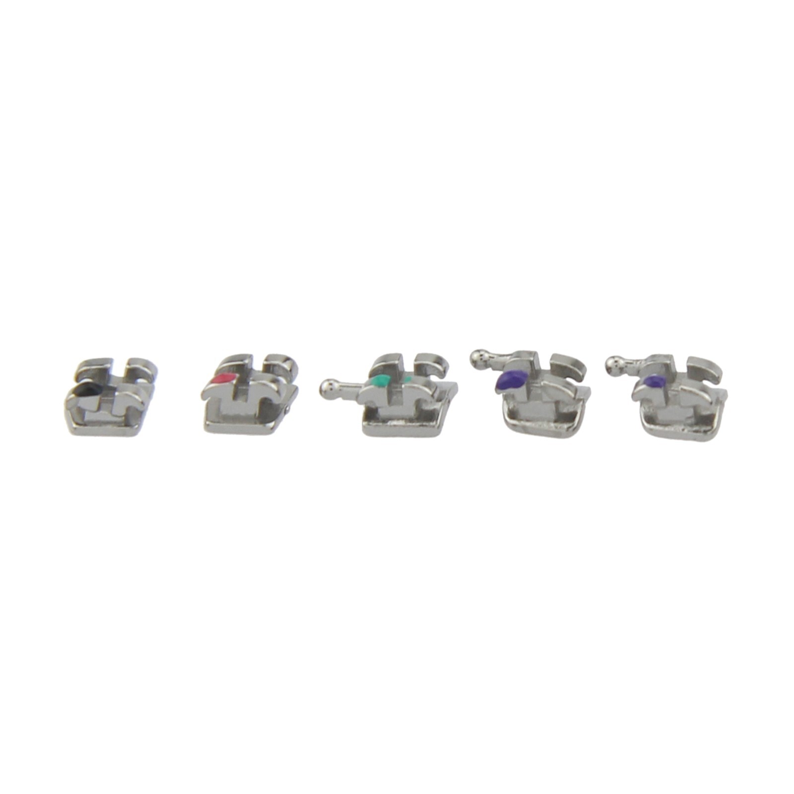Dental Orthodontic Metal Brackets MIM Mini Braces Roth MBT 022 018 345 Hooks