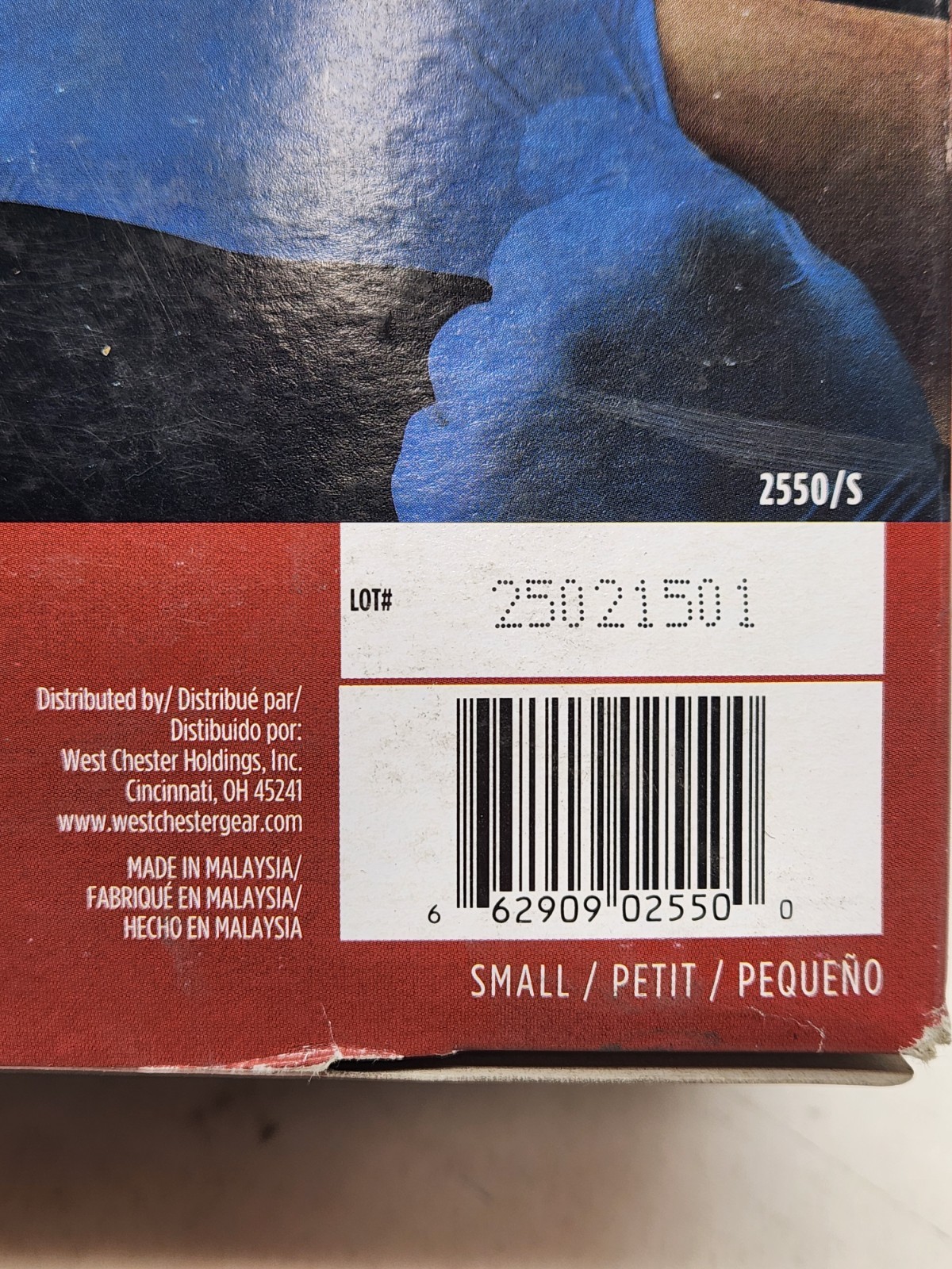 50 – SMALL 2550/S Posishield Disposable Gloves, 14 Mil Palm, Latex, Powder-Free