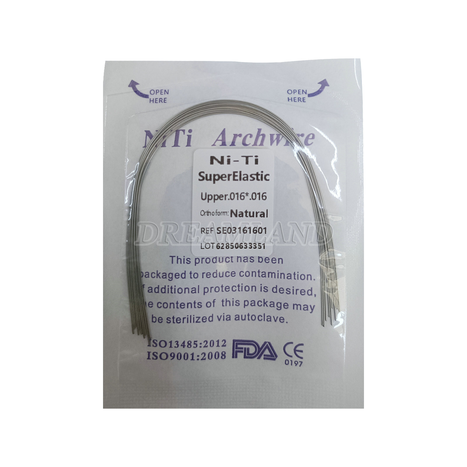 10Packs Orthodontic Sale Super Elastic Niti Rectangular Arch Wire Ovoid/Nature