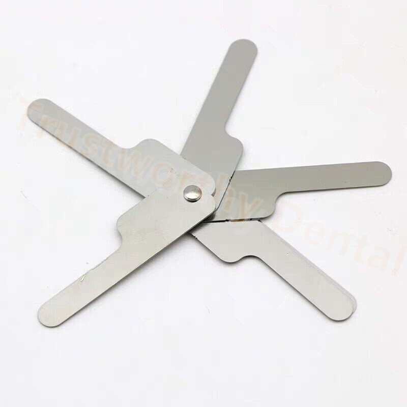 2Sets Dental Orthodontic Interproximal Reduction IPR Gauge Ruler 0.10-0.50mm