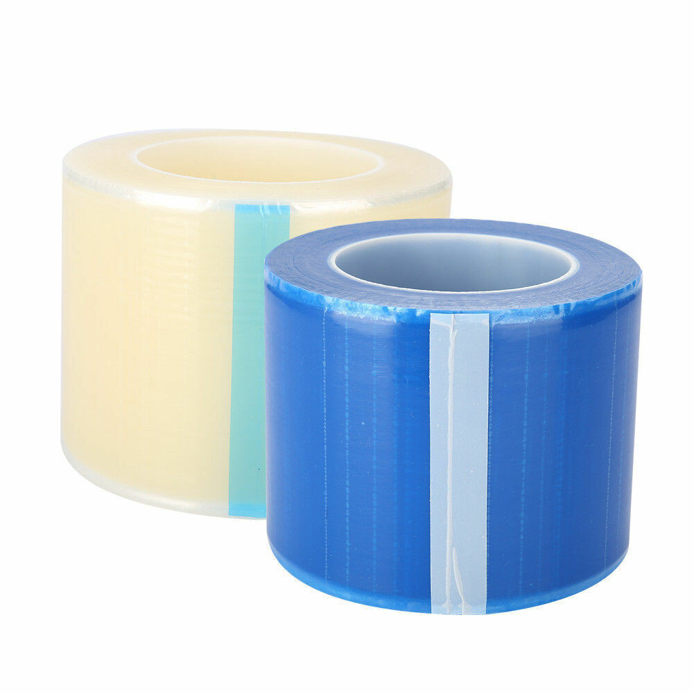Dental Lab Barrier Plastic Sheets Blue/Clear/Pink Protecting Film Non-Stick Edge