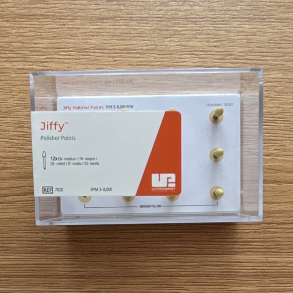 Set of 9 Ultradent Jiffy Polisher Points Medium Yellow Dentistry 7020