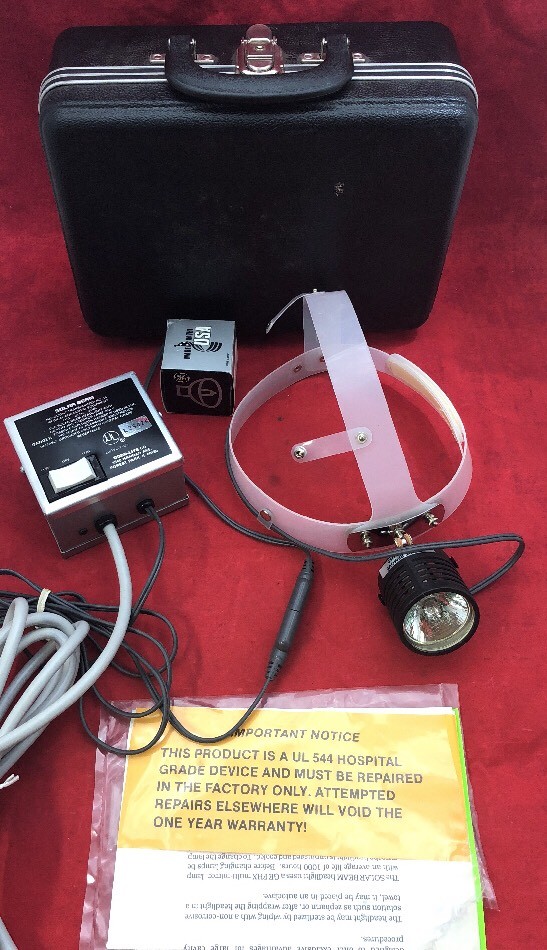 GOOD-LITE Solar Beam SB-524 Examination Headlight w/Transformer w/ Bulb & Case
