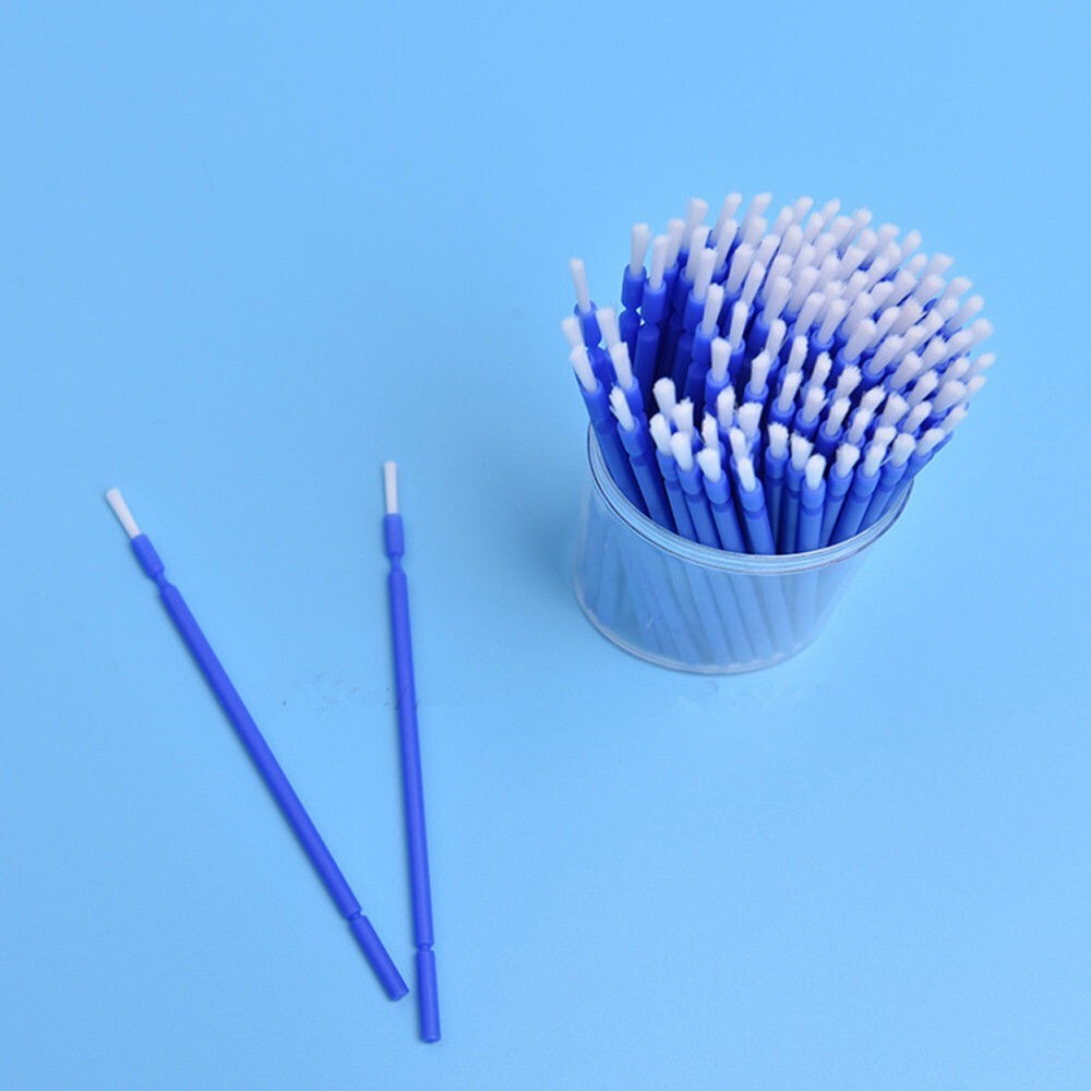 100 Pcs/Pack Dental Disposable Single Gingival Brushs Micro Applicator Blue/Pink
