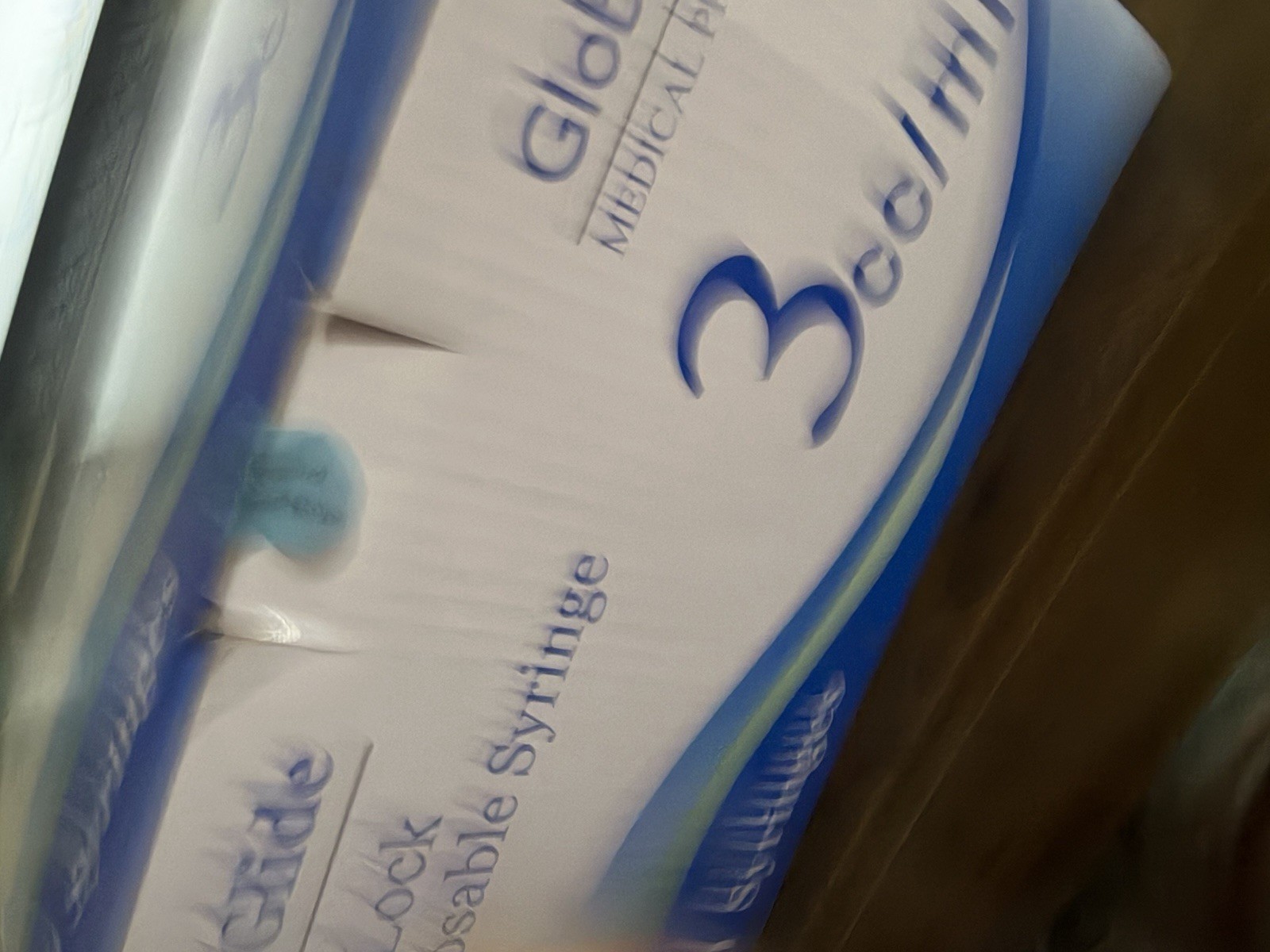 Global Easy Glide Luer Lock Syringe 3cc/ml 100 Pack Exp 01/04/2029