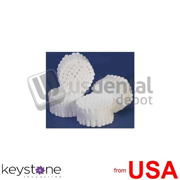 PREHMA ( by Keystone ) 1-1/2in x 3/8in , #2 Medium Cotton Rolls, Non-St 446571