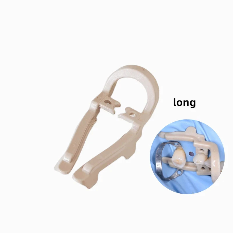 Dental Rubber Dam Sheets Clips Premolar Clamps Soft Resin Long/Short Extension