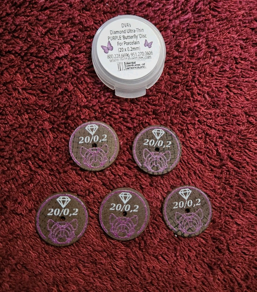 DVA Diamond Purple Butterfly Discs 5pk New, Unused
