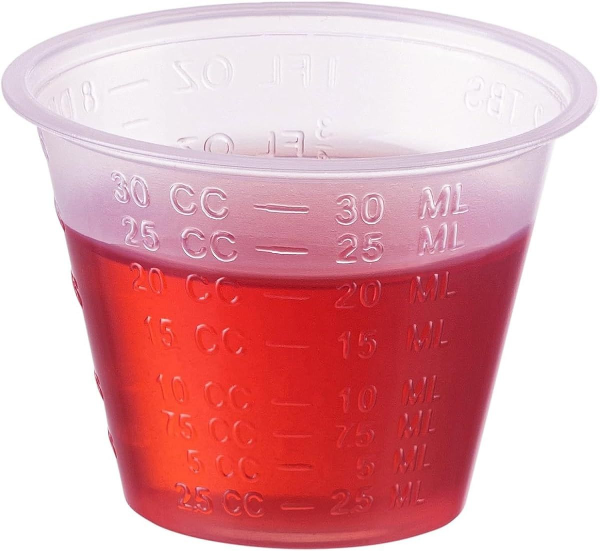 Disposable Bulk Plastic Graduated Measuring Medicine Cups for Pills, Liquid…