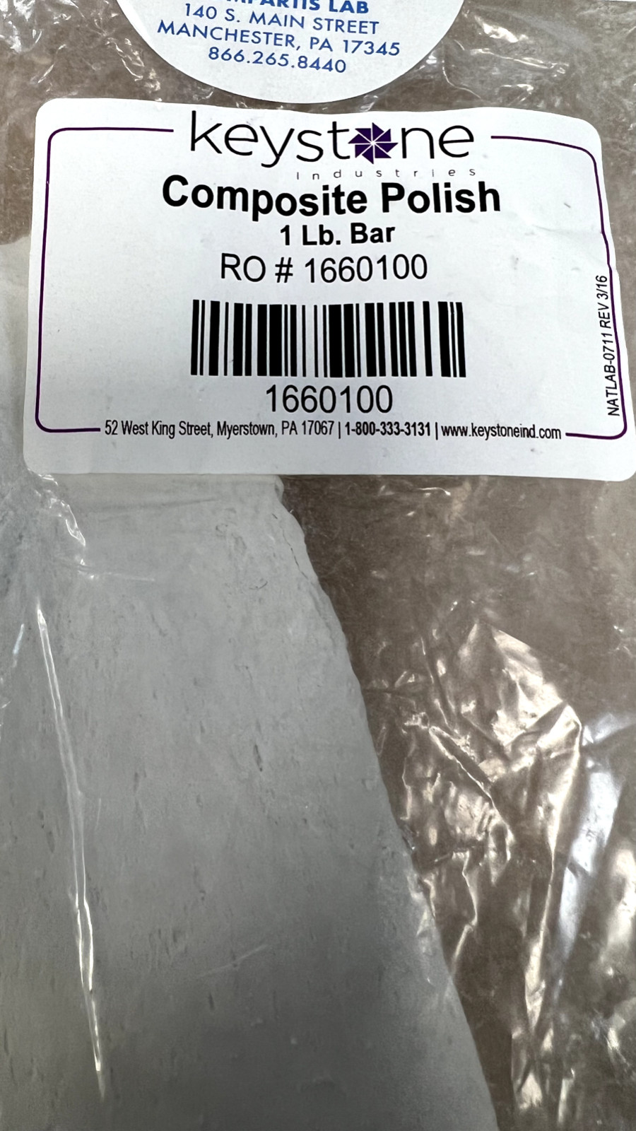 Keystone Industries Composite Polish 1Lb Bar (1660100)