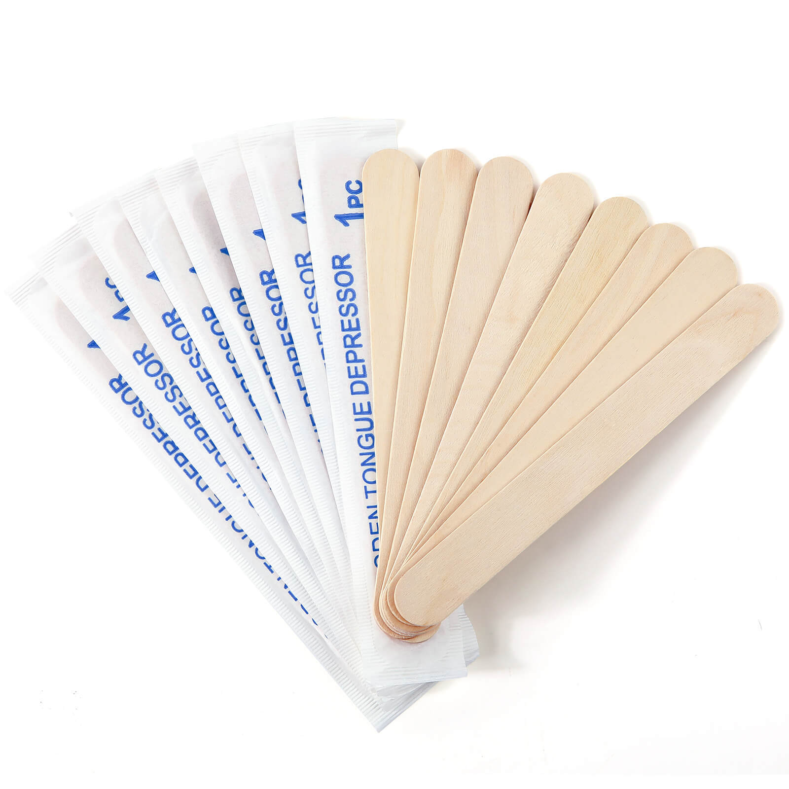 JMU Sterile Wooden Tongue Depressors 6» Senior Craft Tattoo Sticks 100-5000pcs
