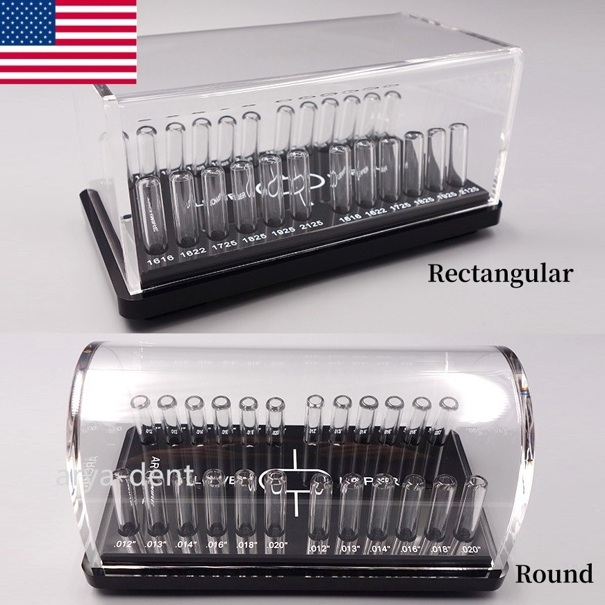 1pc Dental Orthodontic Arch Wire Rack Holder Acrylic Organizer Case Storage Box