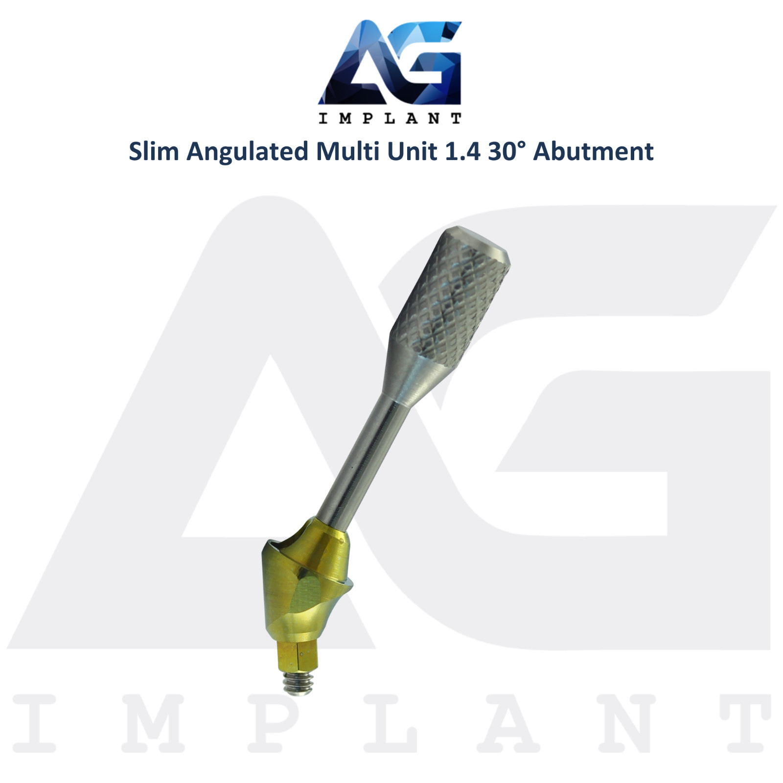 5 Angulated Multi Unit 1.4mm Prosthetic 30° Slim Platform Int Hex 2.0mm System