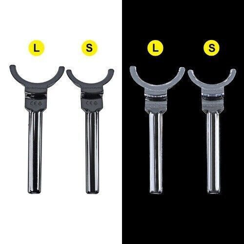 Dental Orthodontic Mouth Opener Lip Expander Upper/Lower Retractor Black 2 Size