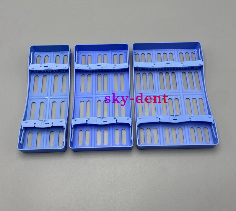Plastic Dental Autoclave Sterilization Cassette Rack Box Tray For 5 Instruments