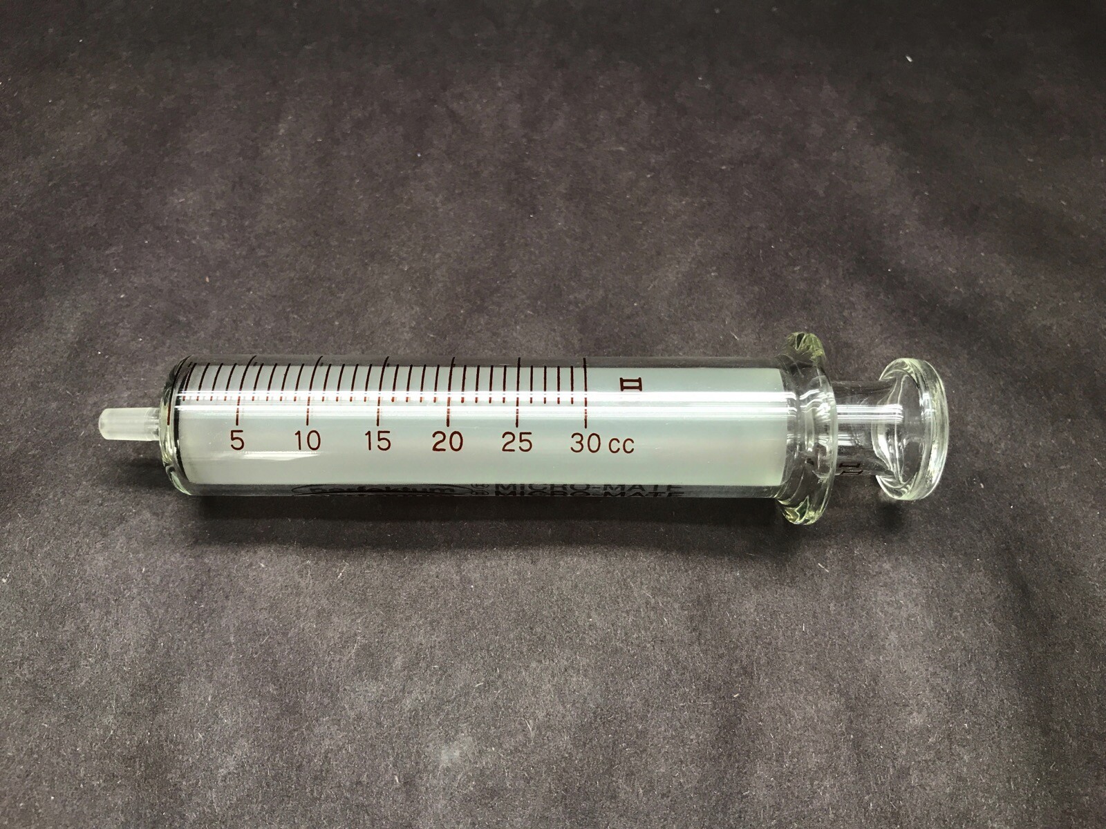 POPPER Perfektum Micro-Mate 30cc 30mL Glass Graduated Slip Tip Syringe