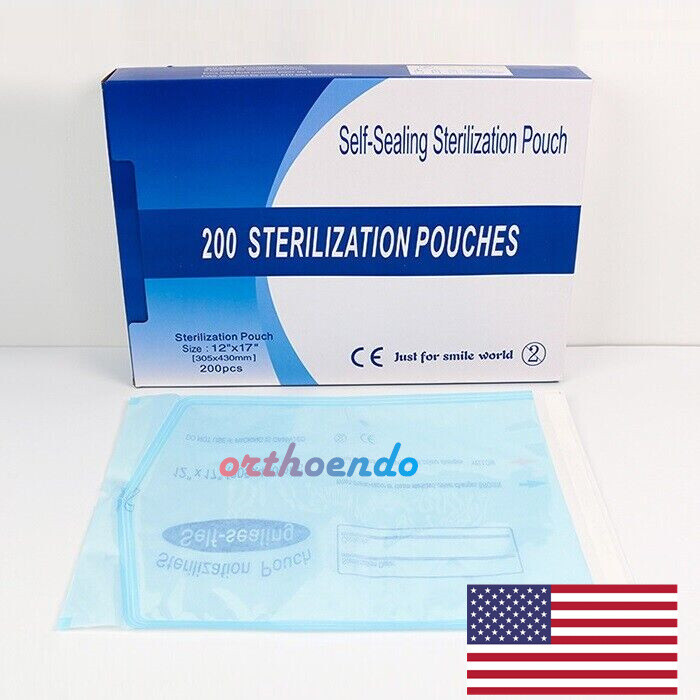 200x Self Sterilization Pouches Pouch Dental Tattoo Nail Sterilizer Bag All Size