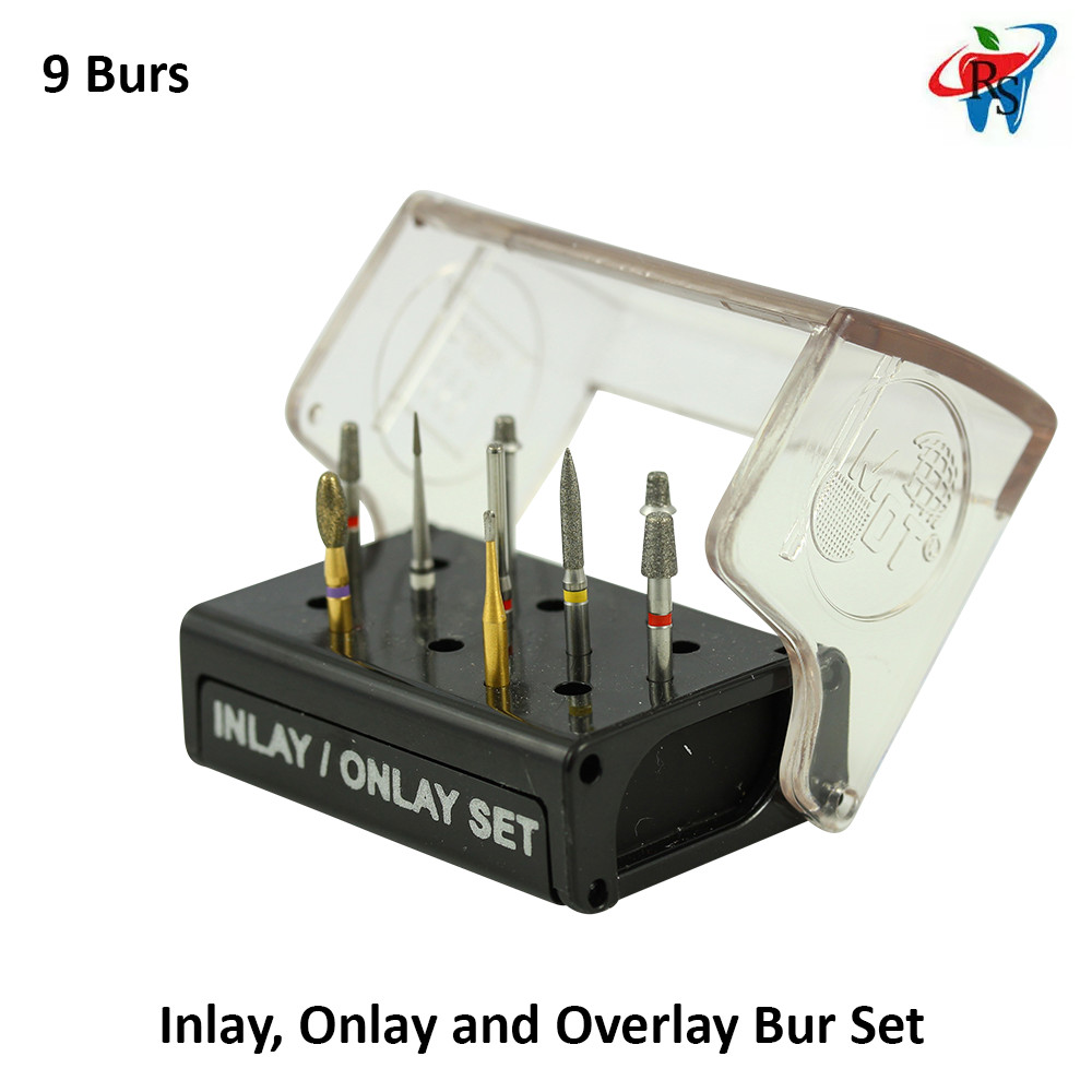 Dental MDT Inlay, Onlay and Overlay Bur Set Stainless Steel With Diamond Coating