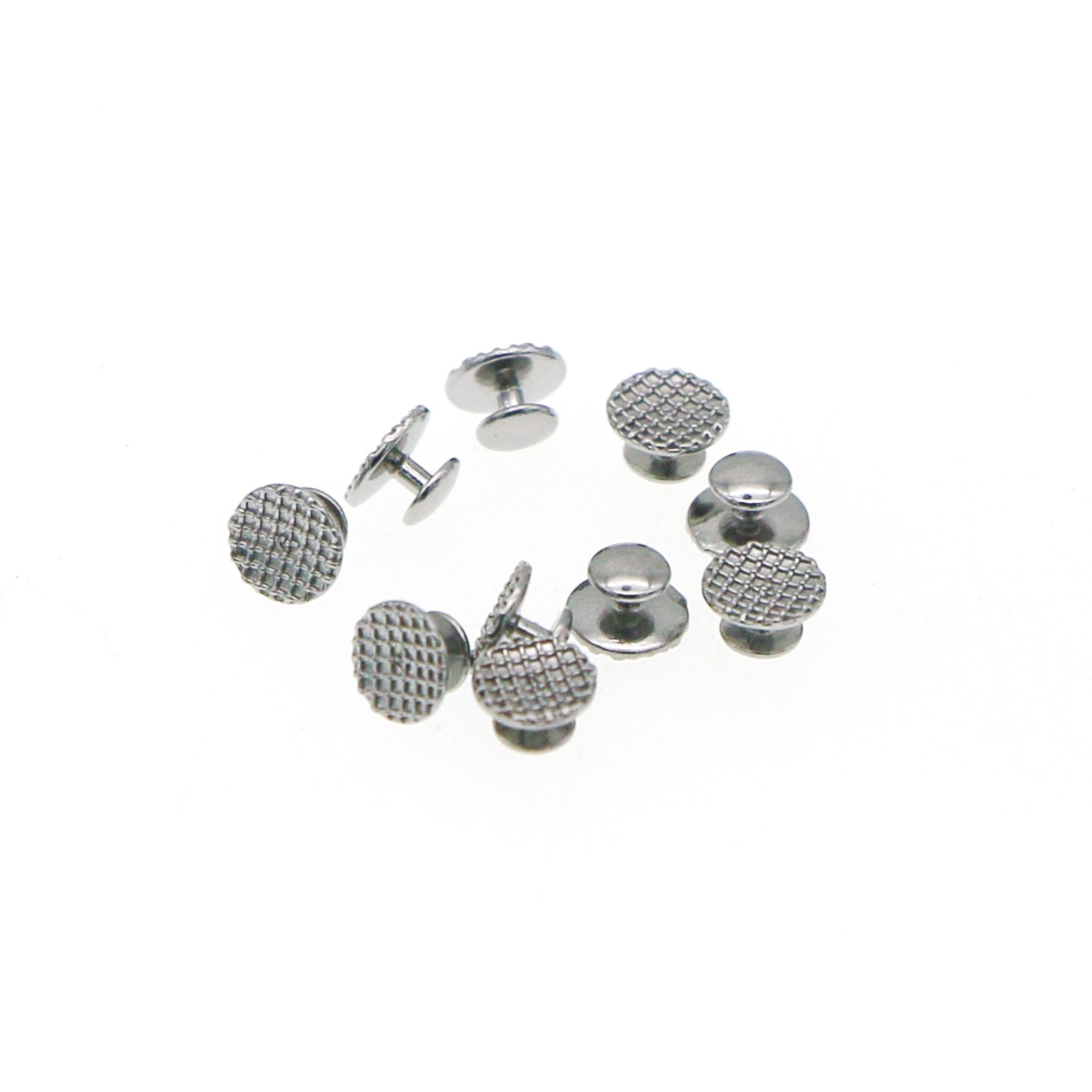 US Dental Ortho Lingual Buttons Bondable Round Mesh Base Metal/Ceramic Composite