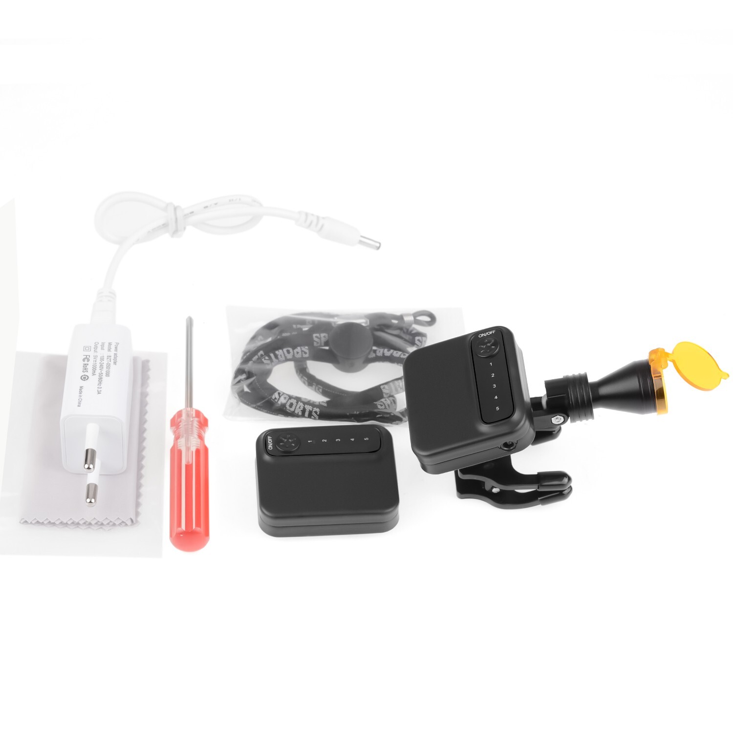 Wireless Portable Dental 5W LED Headlight with Optical Filter ＆ 2 Batteries US