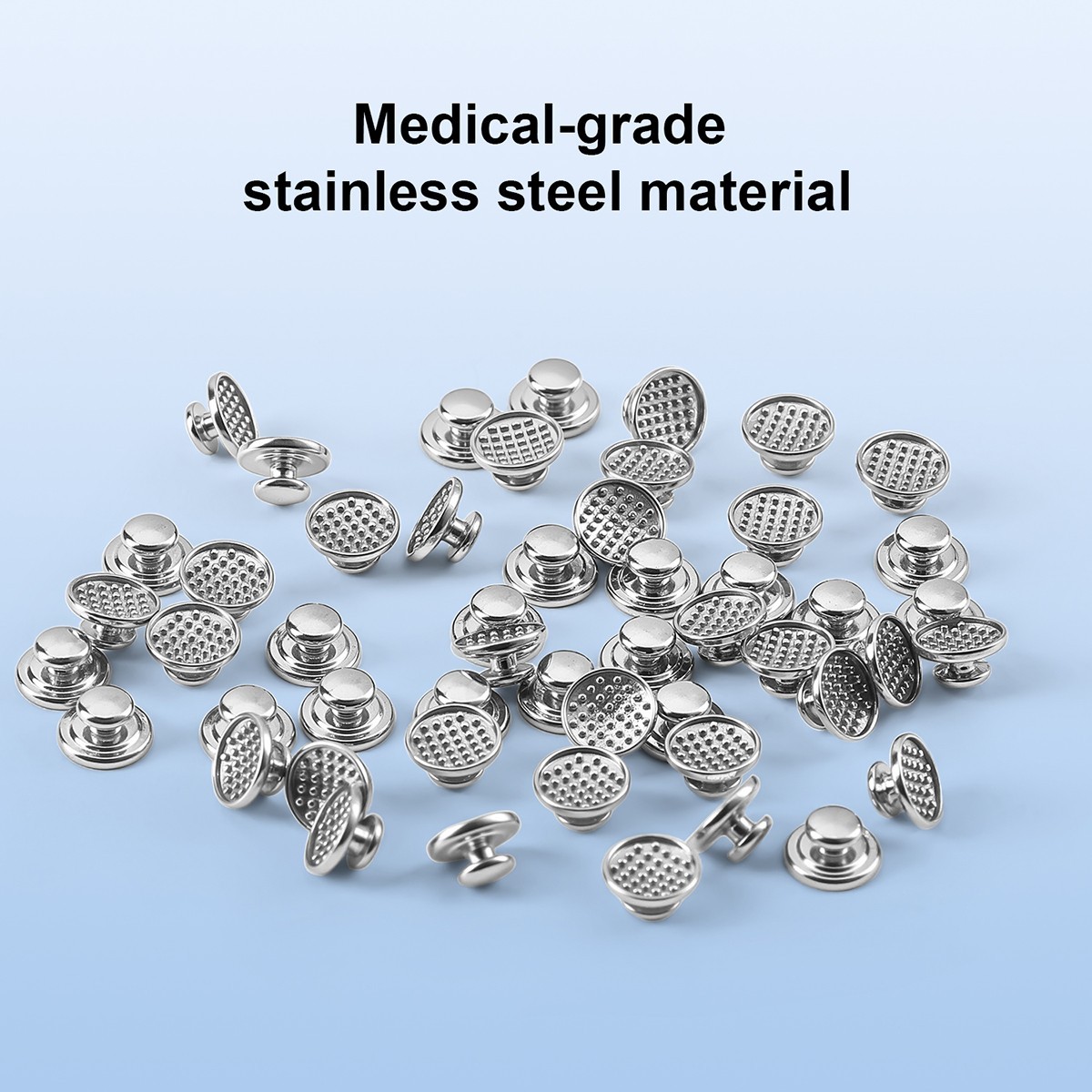 50pcs Dental Orthodontic Lingual Buttons Bondable Monoblock Round Base AZDENT