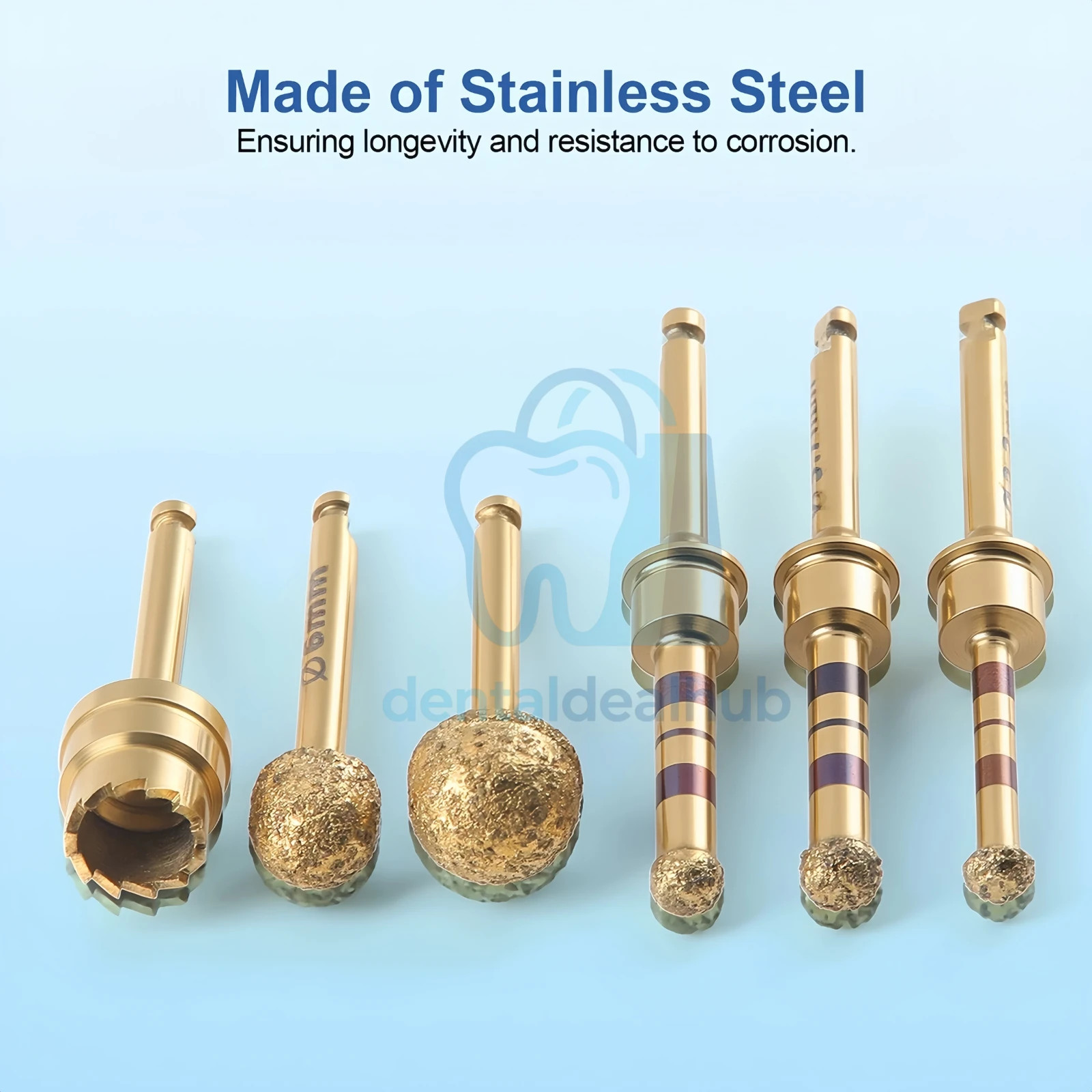 6PC Lateral Approach Bur Sinus Lift Kit Dental Implant Diamond Coated Bur