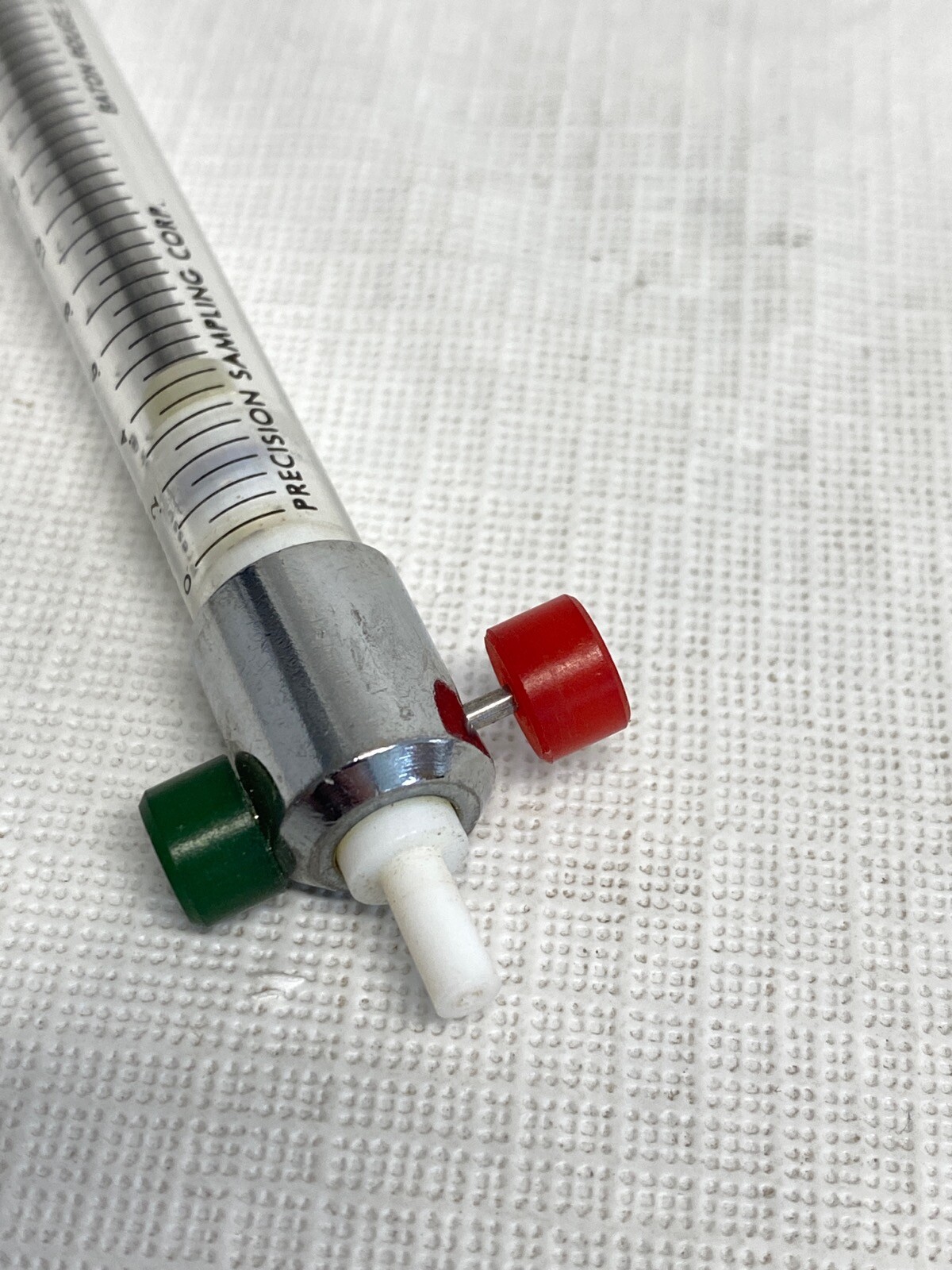 PRECISION 2.0mL Reusable Graduated Glass SomnoSuite Syringe w/ PTFE Slip Tip