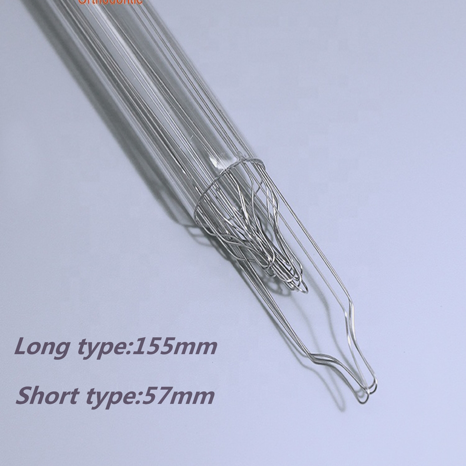 Dental Preformed Orthodontic Ligature Wires Kobayashi Ties Stainless Long/Short