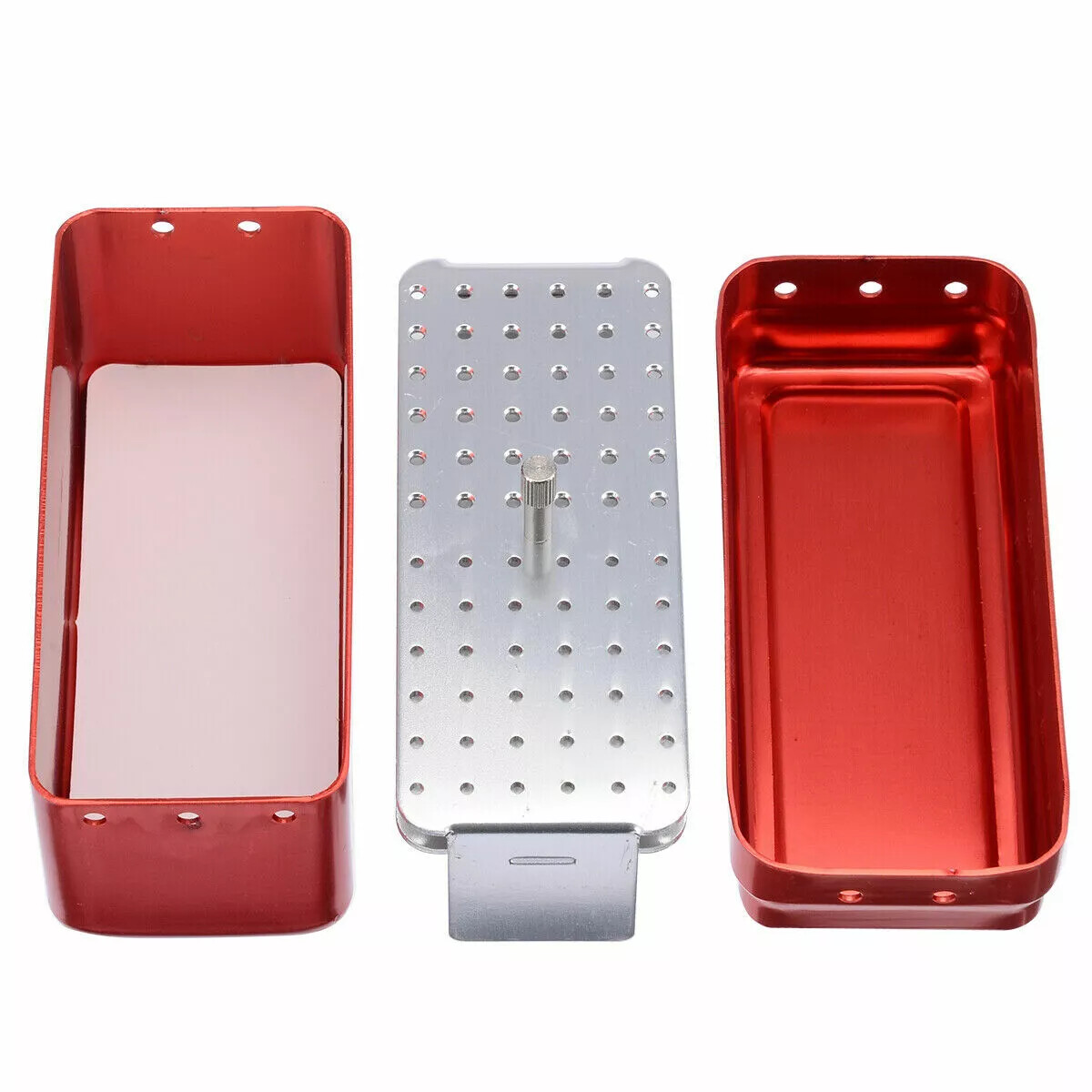Dental 72 Holes Bur Endo Sterilization Organizer File Block Holder Container