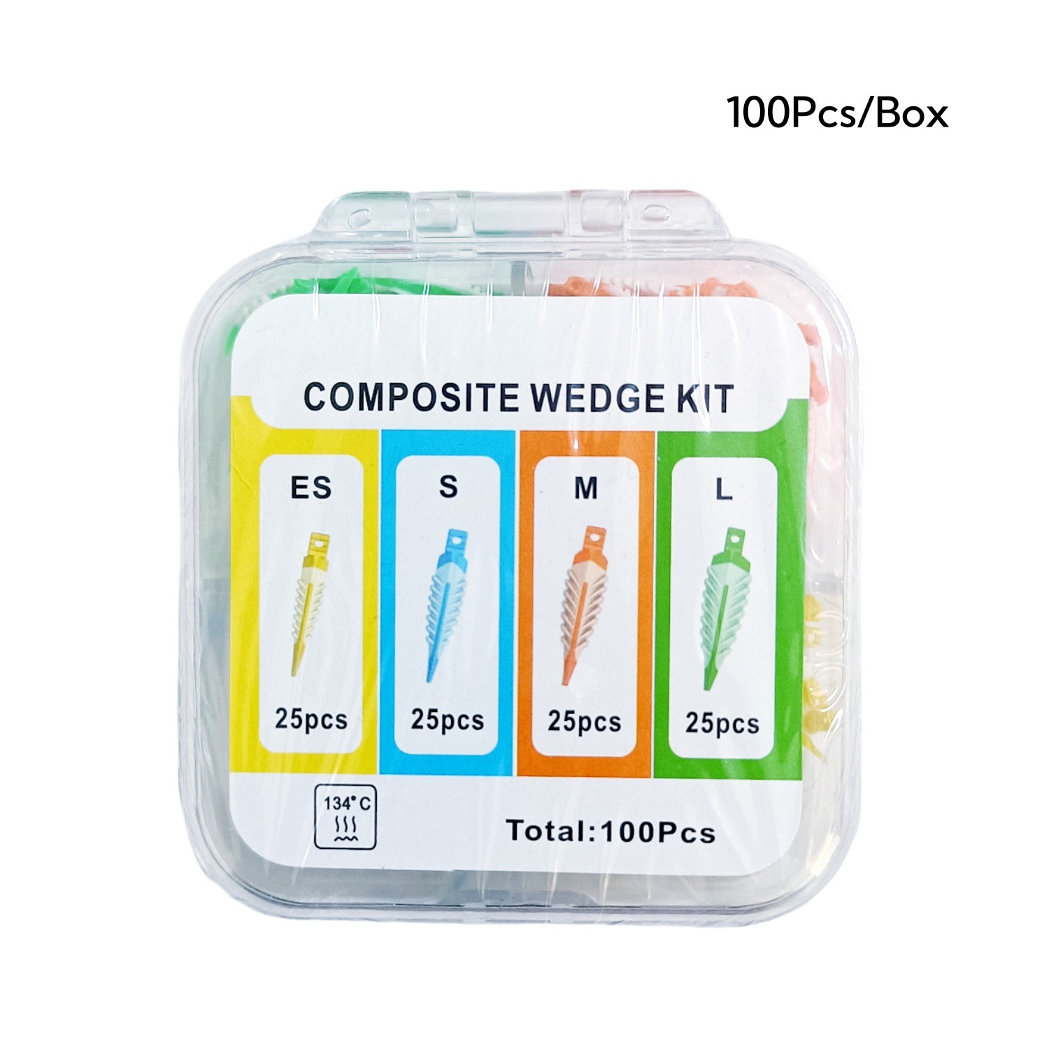 Dental Plastic Wave Shape Tooth Gap Composite Disposable Interdental Wedge Mixed