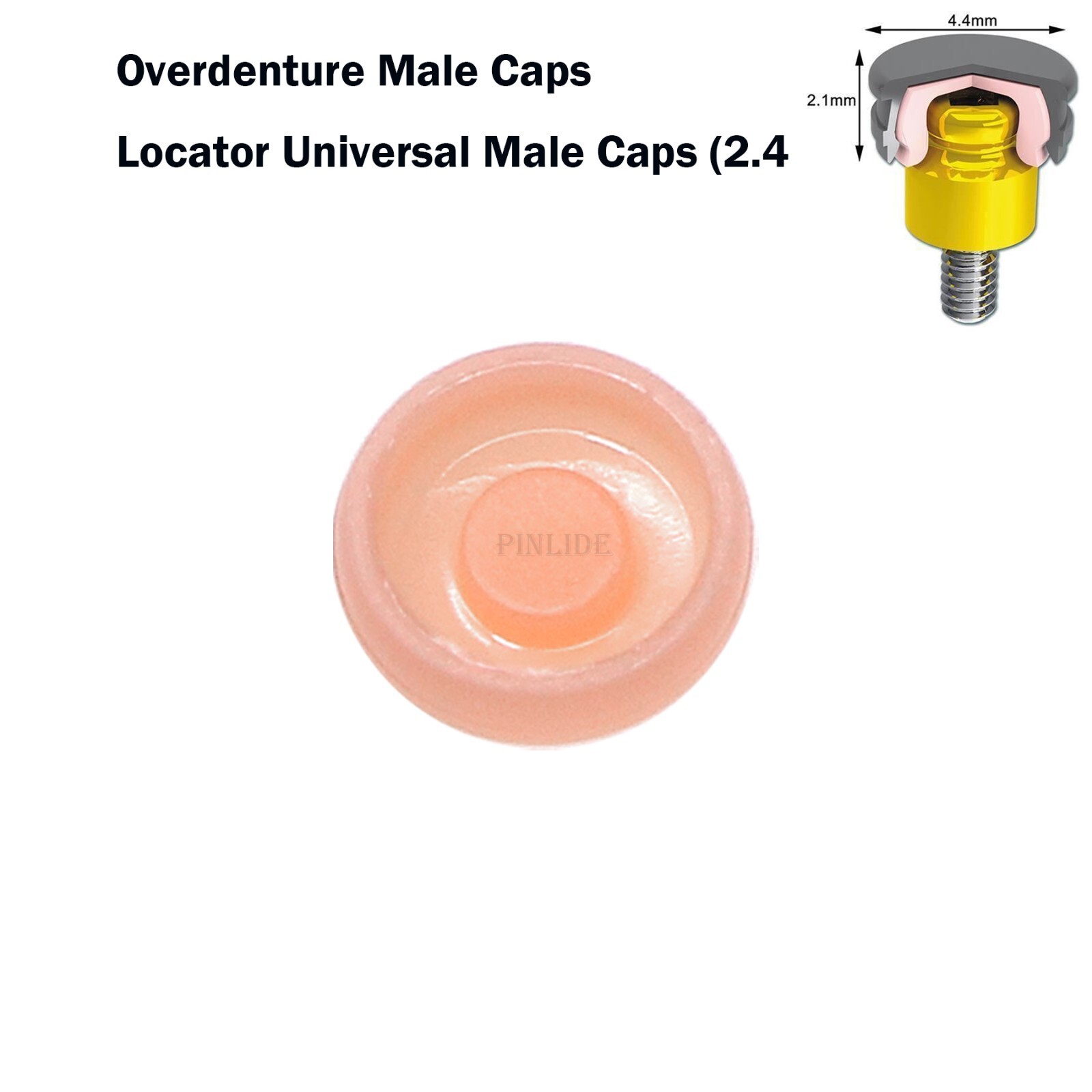 US 12Pcs Universal Mini Retention Caps 2.4Lbs Dental Implants Locator Abutment