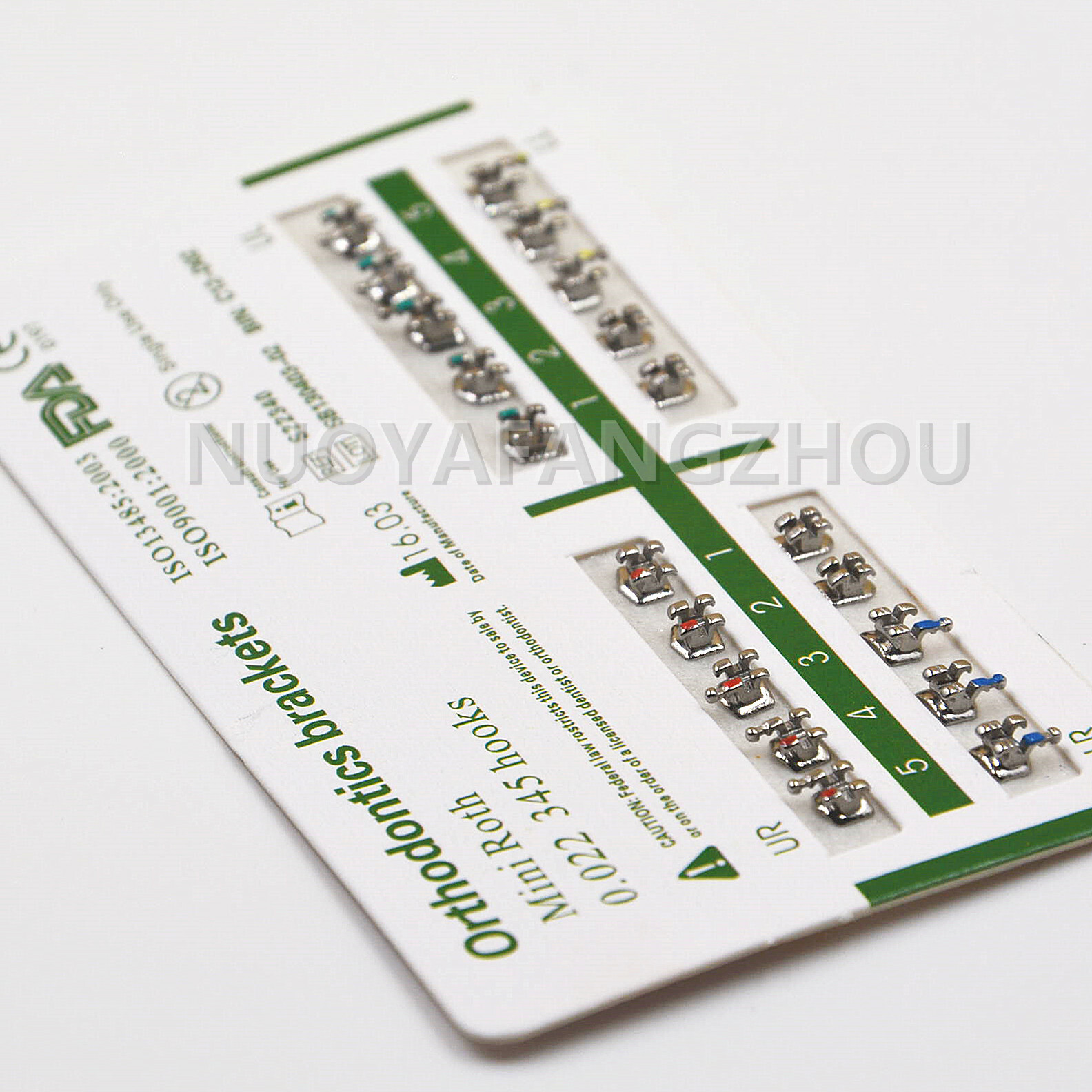 5 Sets Dental Teeth Brackets Mini Roth 022 345 Hooks Mesh Base Ultrathin Braces