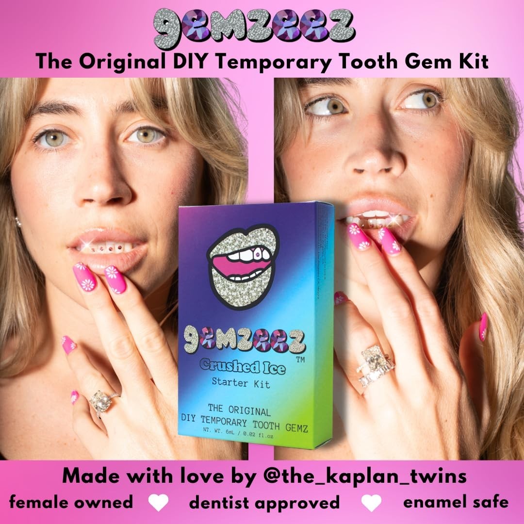 Sparkling Smile Tooth Gems Starter Kit: DIY Cosmetic Crystals, Easy At-Home Glam