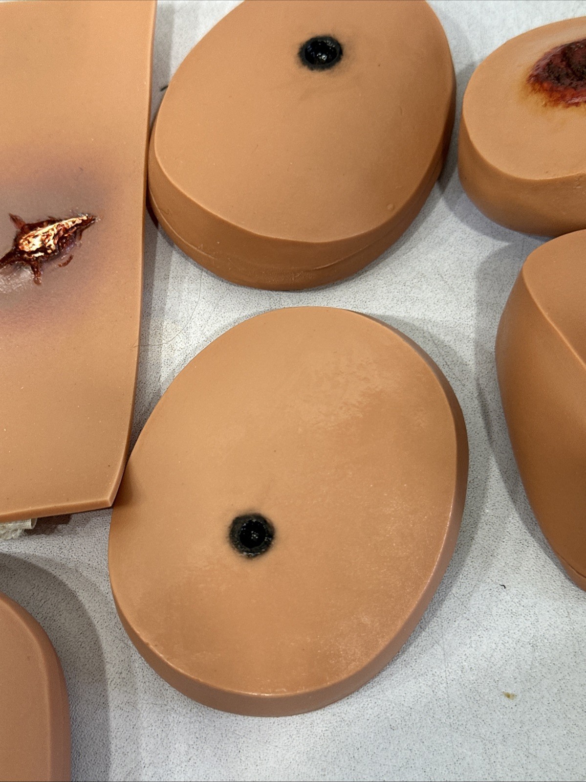 Traumatic Wound Simulation Set Of 14 For Education Medical Plastics Laboratory