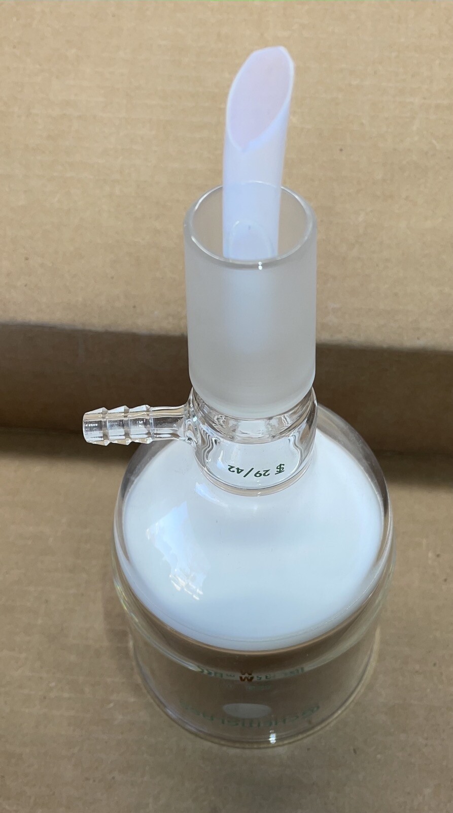 Buchner Filter Funnel, ChemGlass, Medium, Vacuum Attachment, 350 mL, CG-1406-28