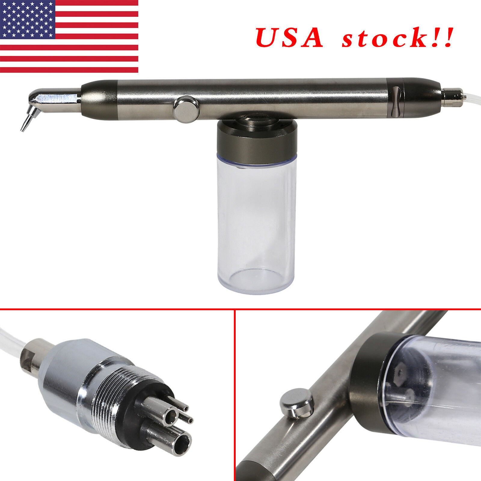 Dental Alumina Air Abrasion System Micro-etcher Sandblaster Polisher 4 holes sk