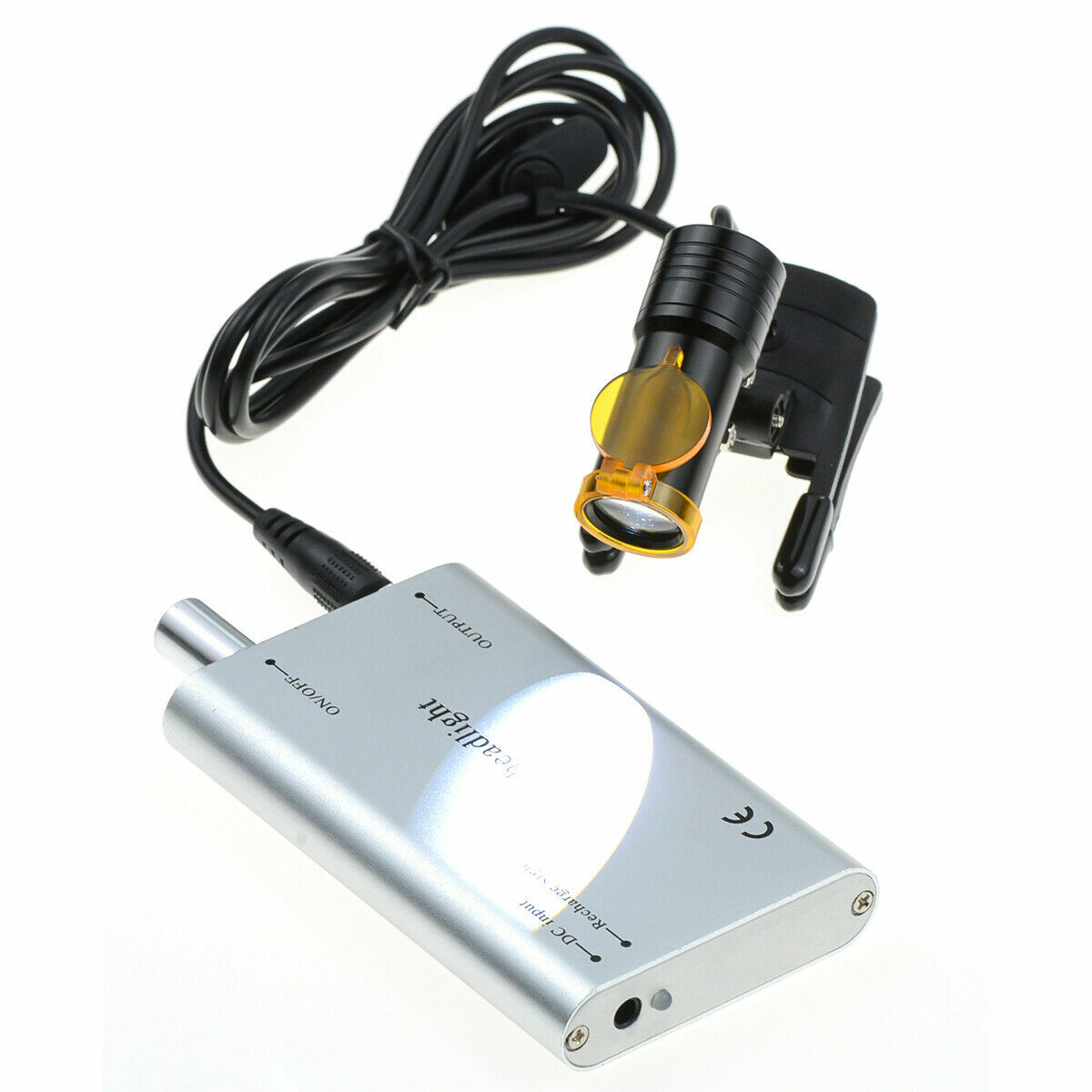 Dental Medical 5W LED Head Light with Filter Clip-on Head Light Silver US STOCK