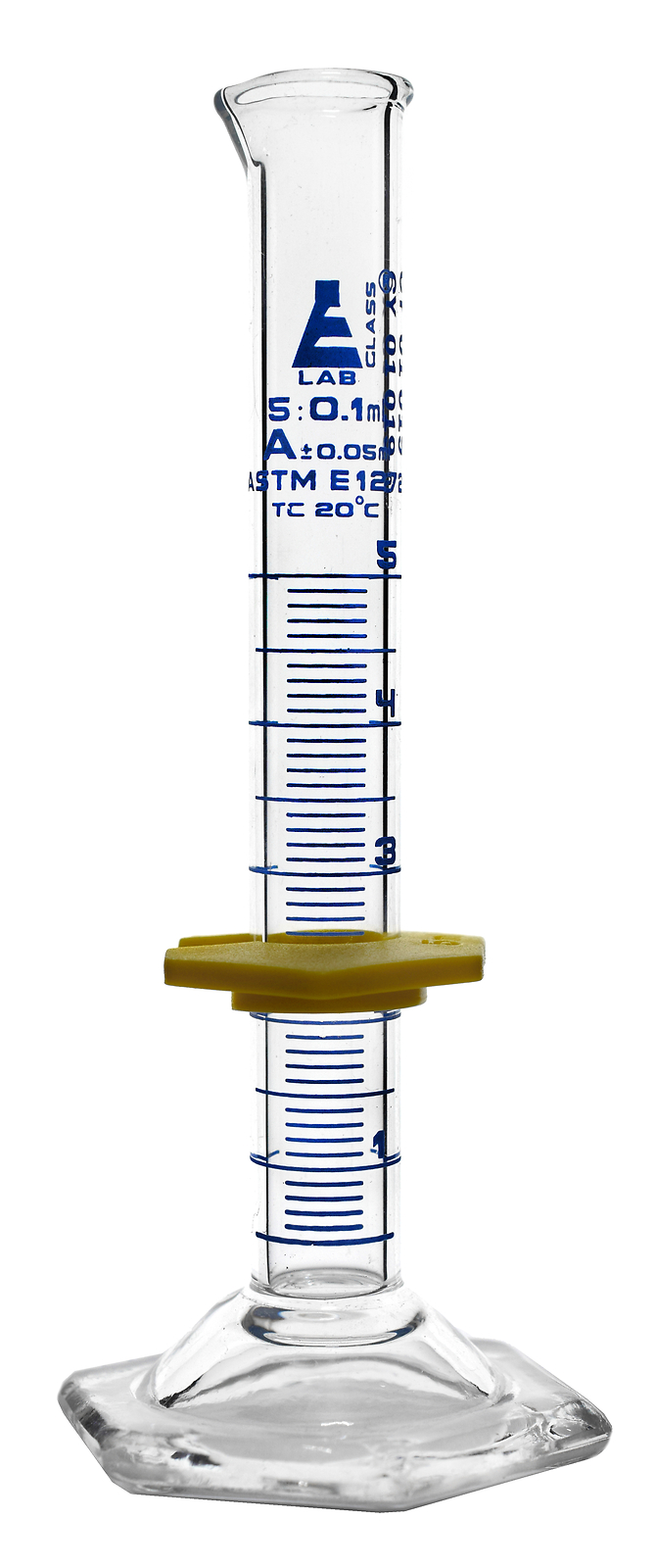 Measuring Cylinder, 5ml – Class A, ASTM – Blue, 0.1ml Graduations –