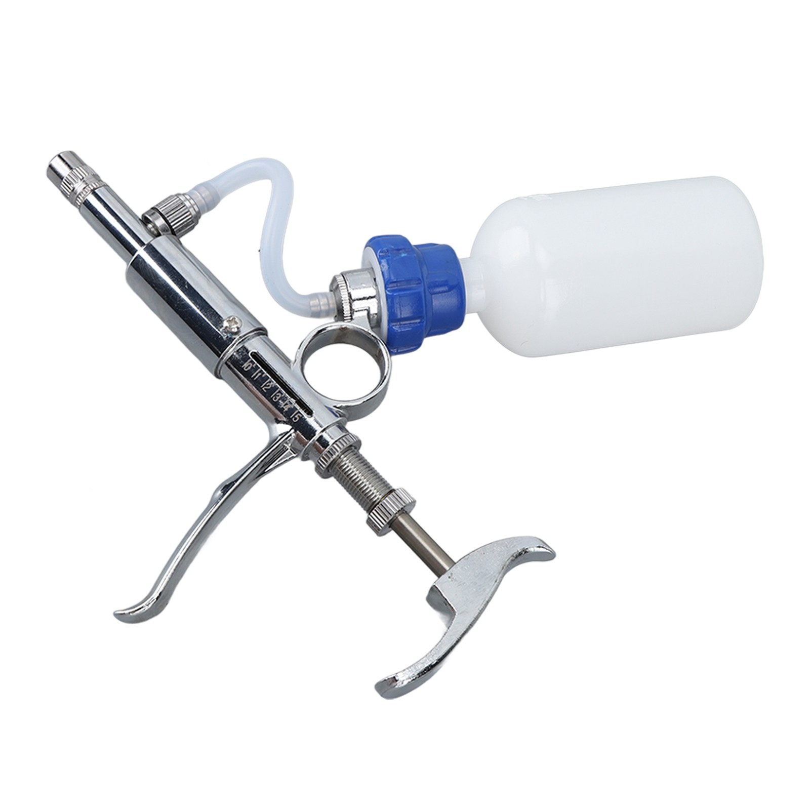 Adjustable Continuous Injection Syringe Stainless Steel Plastic Animal US
