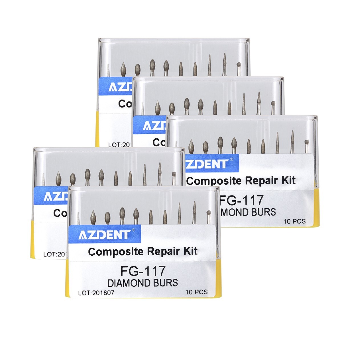 Dental High Speed Diamond Bur FG Composite Repair Kit 10pcs/kit FG-117