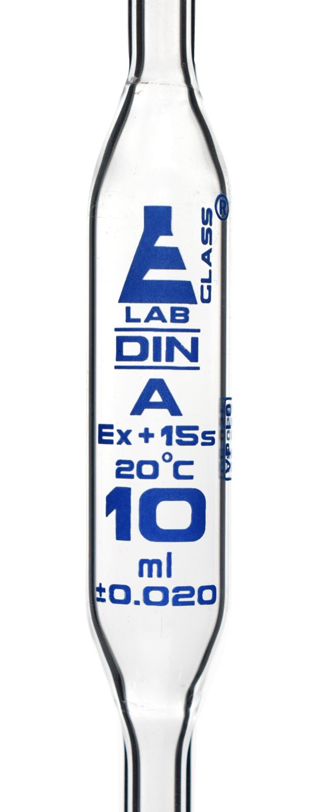 Volumetric Pipette, 10mL – Class A – Borosilicate Glass – Eisco Labs