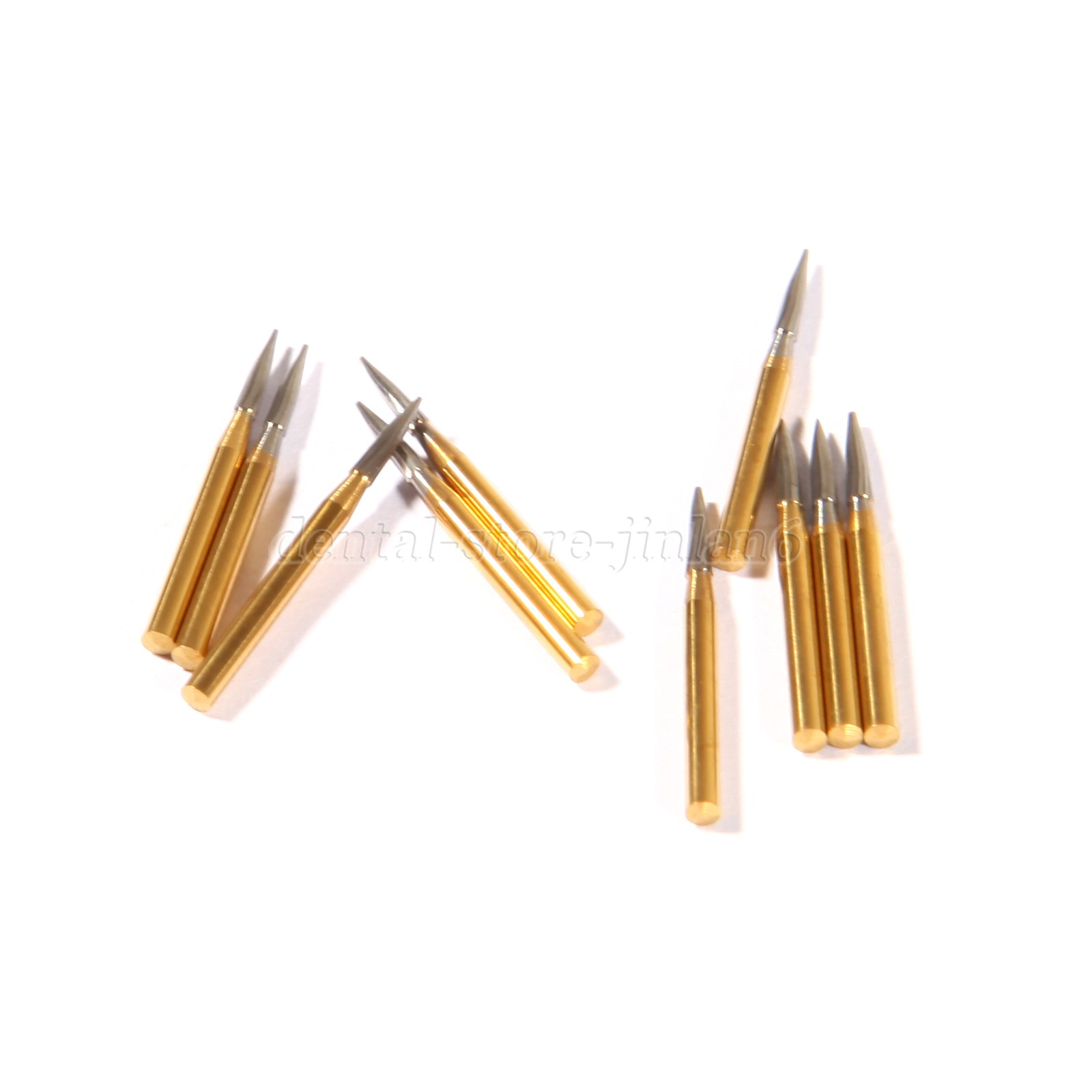 10 pcs Dental Tungsten Steel Carbide Burs FG 7902 for High Speed Handpiece