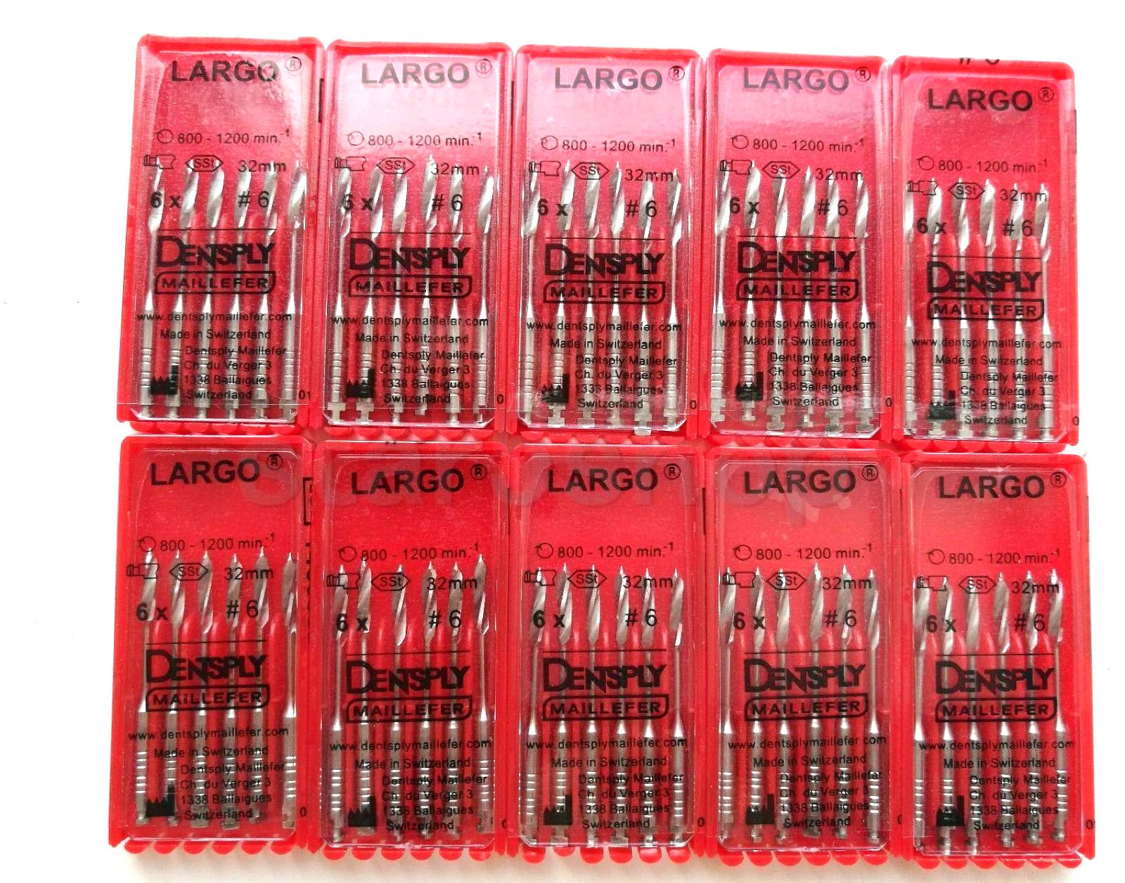 DENTSPLY MAILLEFER LARGO Peeso Reamers Endo Rotary Drills 32mm – USA ORIGINAL